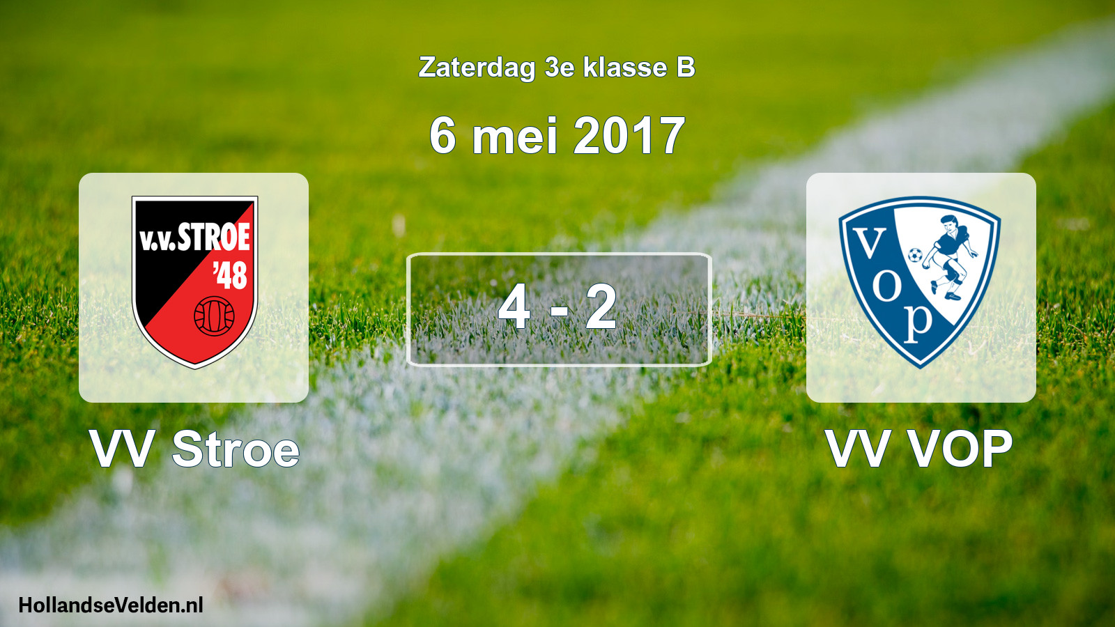 Total number of matches played: VV Stroe - VV VOP 4 - 2 (6 May 2017)