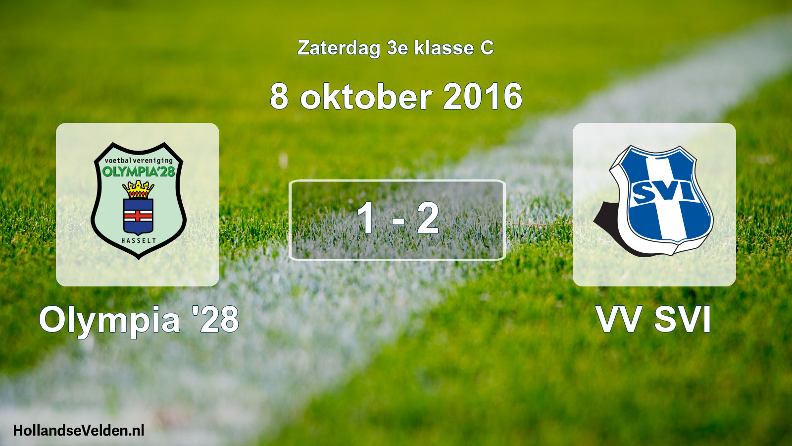 Total number of matches played: Olympia '28 - VV SVI 1 - 2 (8 October 2016)