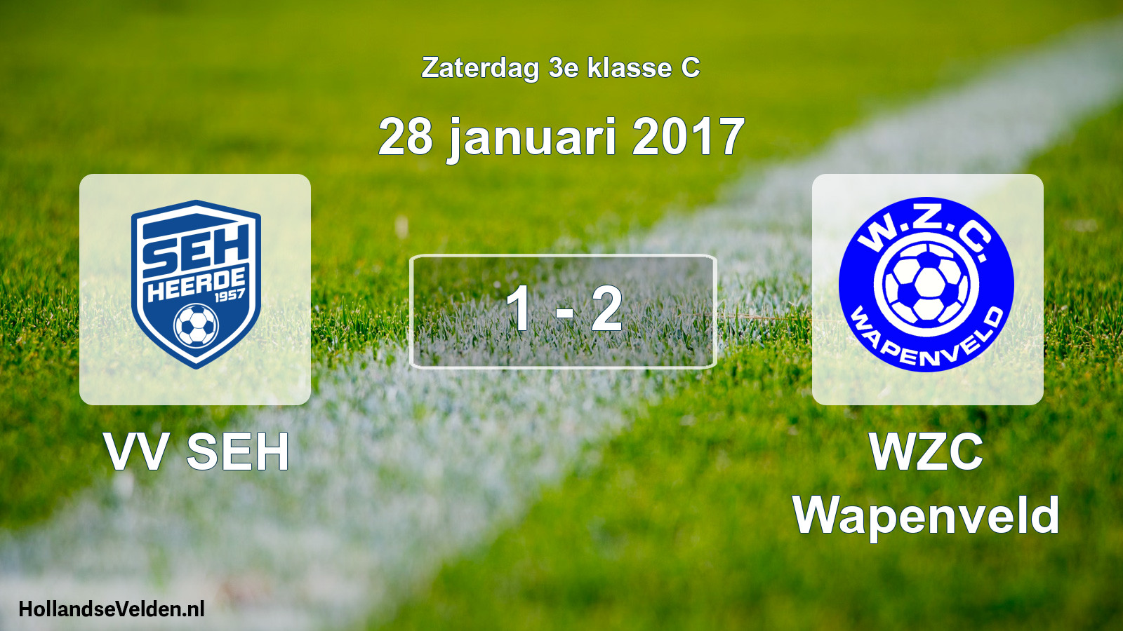 Total number of matches played: VV SEH - WZC Wapenveld 1 - 2 (28 January 2017)