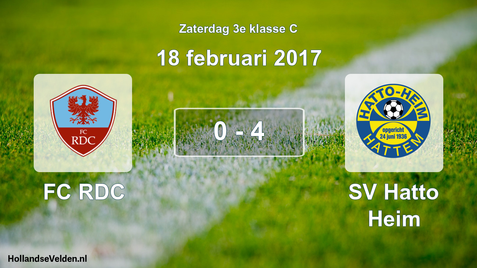 Total number of matches played: FC RDC - SV Hatto Heim 0 - 4 (18 February 2017)