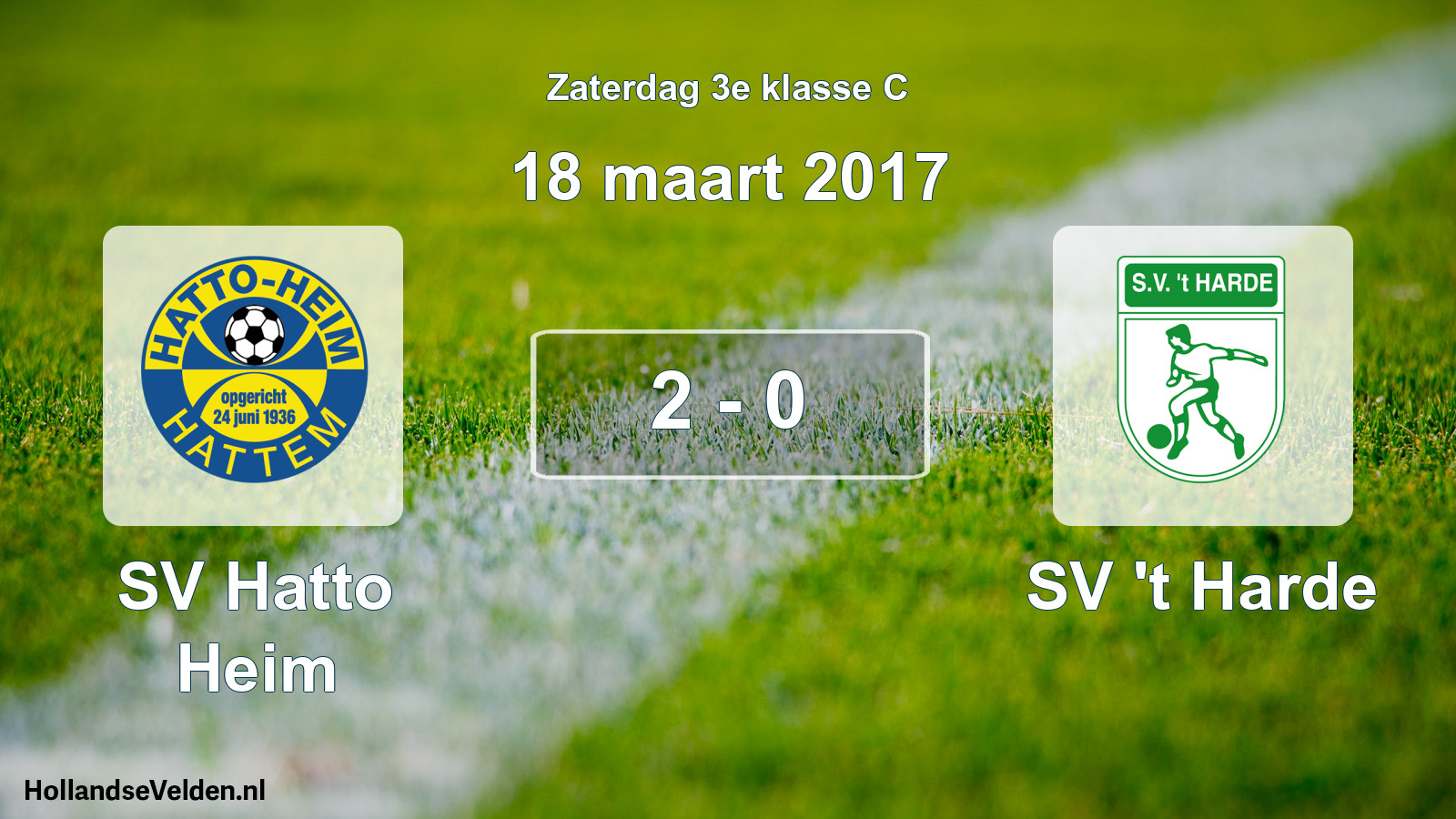 Total number of matches played: SV Hatto Heim - SV 't Harde 2 - 0 (18 March 2017)