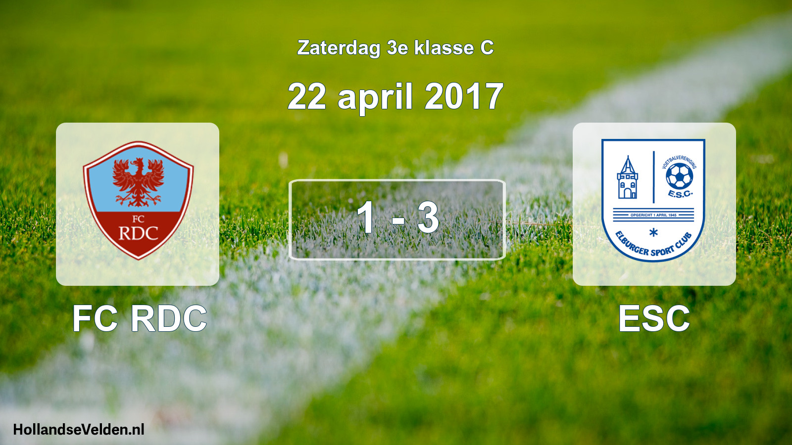 Total number of matches played: FC RDC - ESC 1 - 3 (22 April 2017)