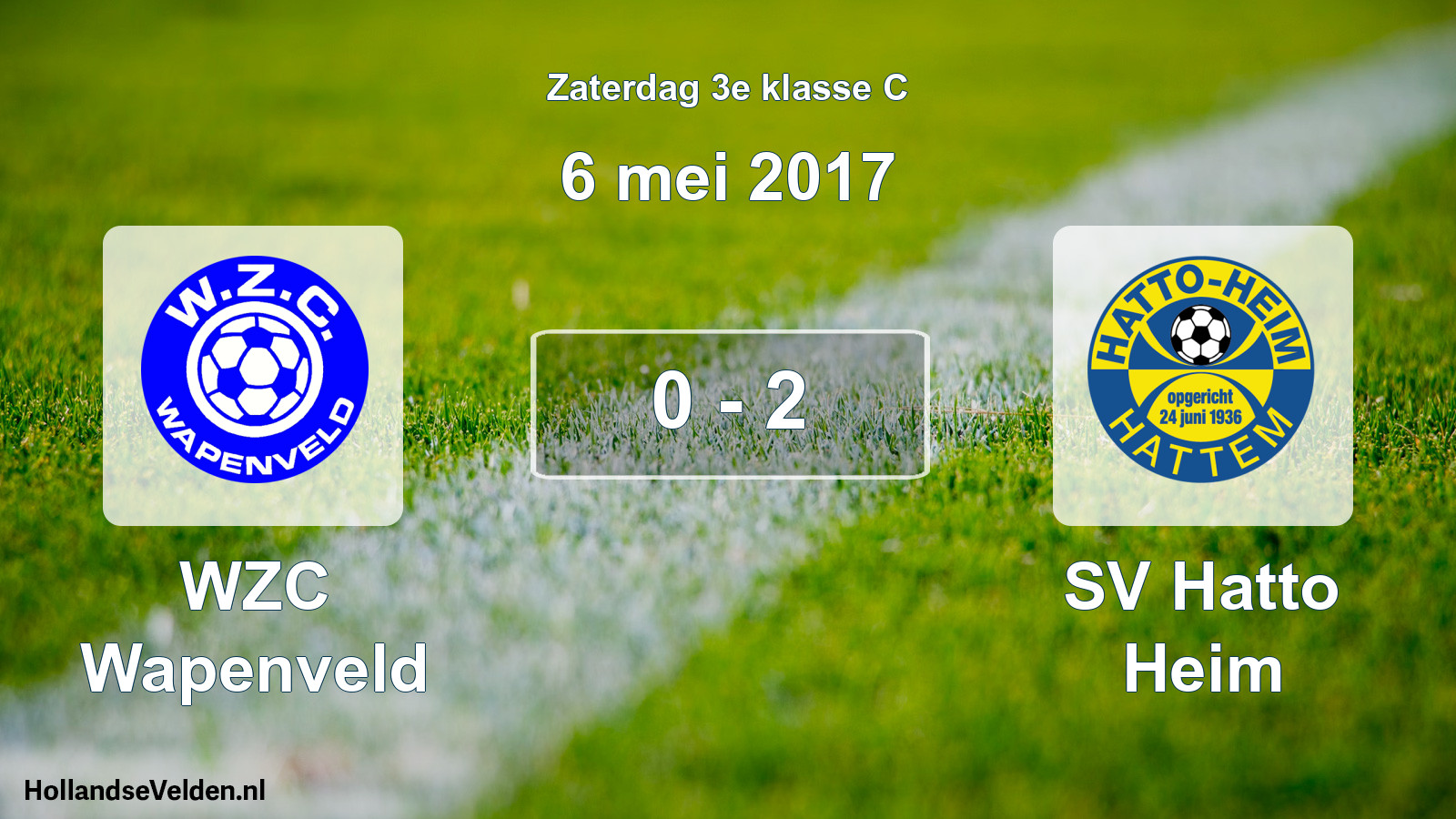 Total number of matches played: WZC Wapenveld - SV Hatto Heim 0 - 2 (6 May 2017)