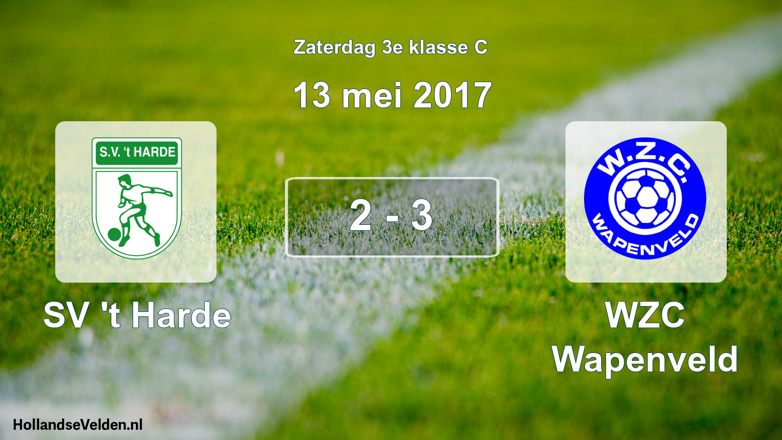 Total number of matches played: SV 't Harde - WZC Wapenveld 2 - 3 (13 May 2017)