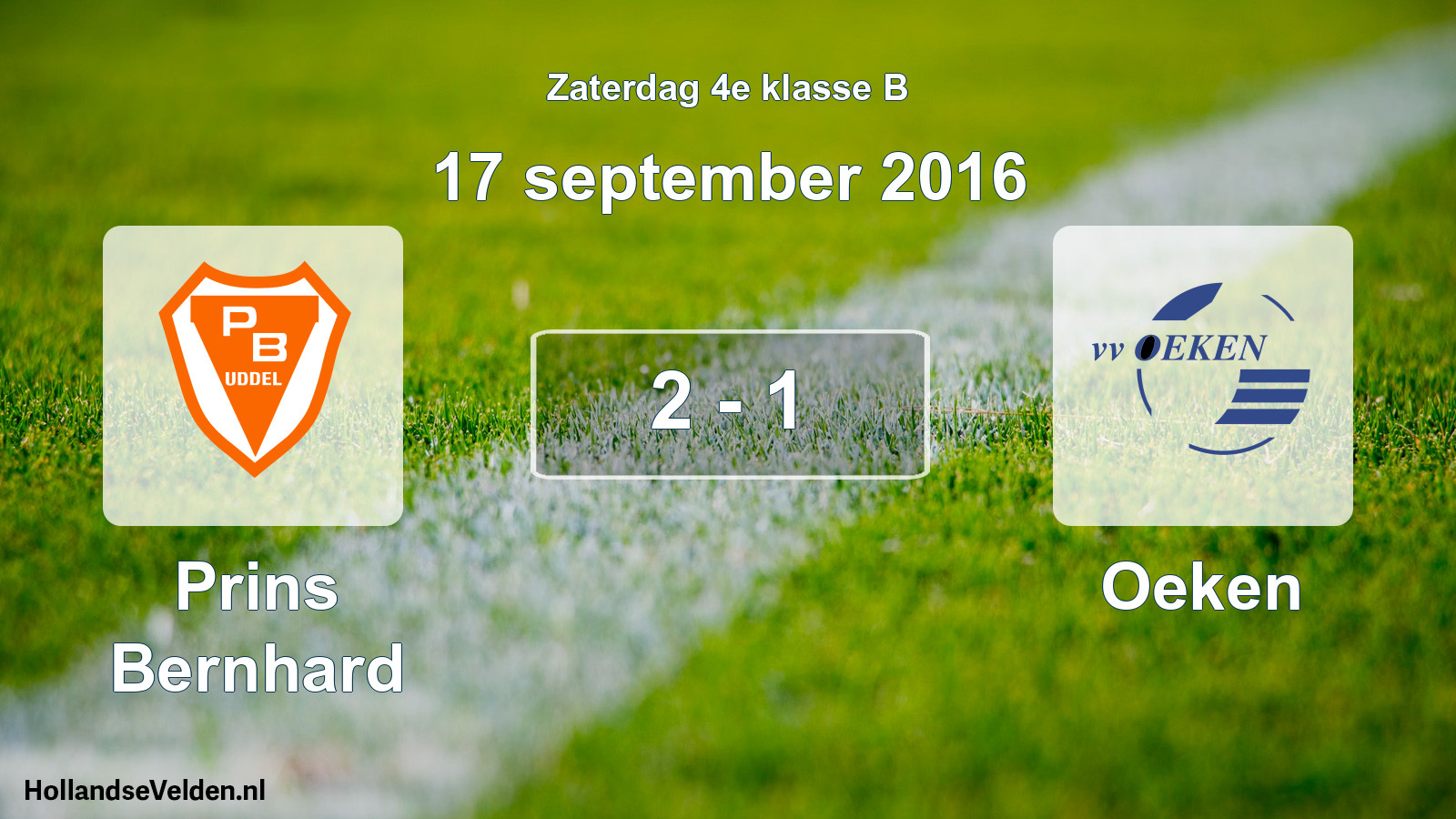 Total number of matches played: Prins Bernhard - Oeken 2 - 1 (17 September 2016)