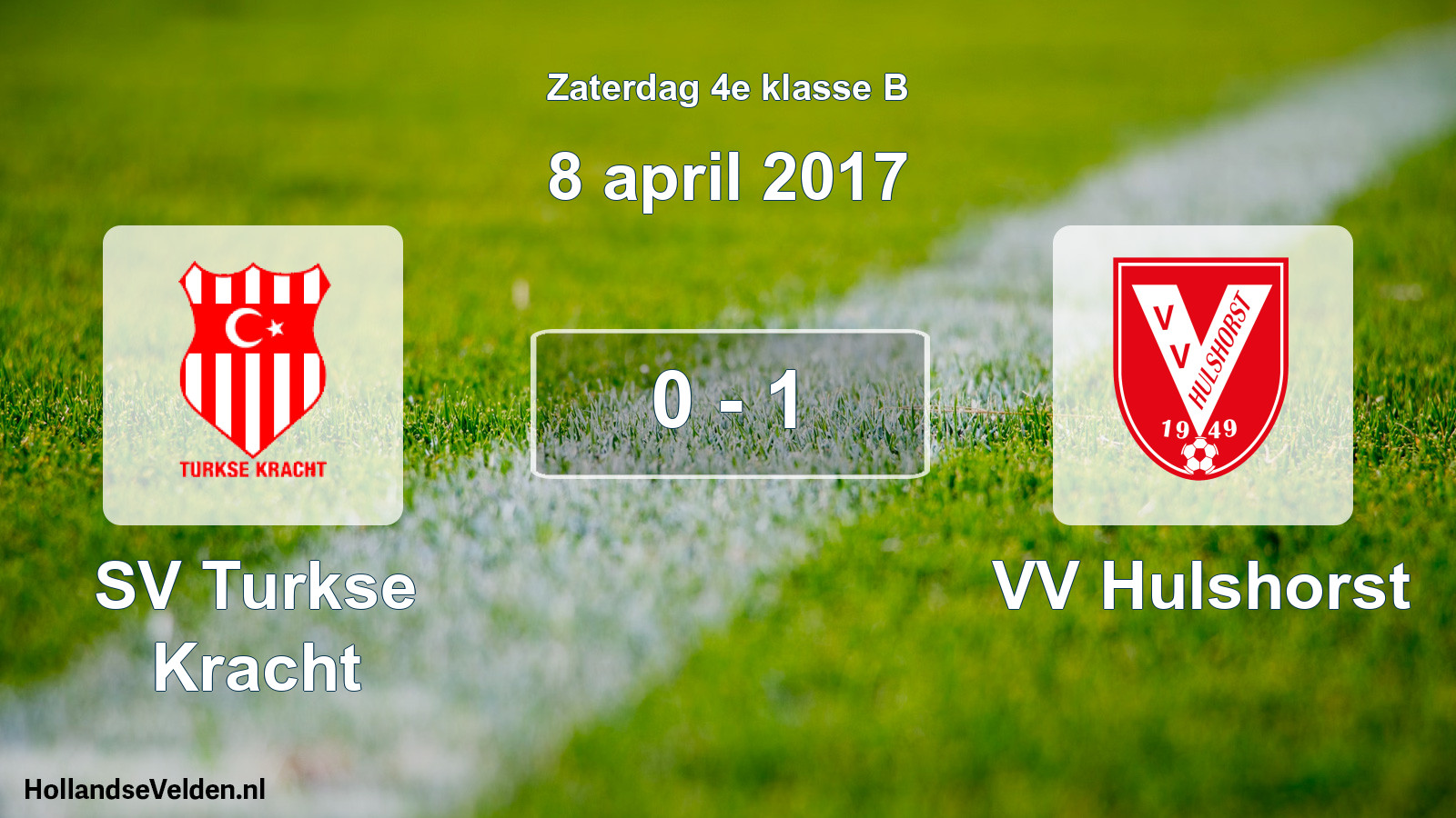 Total number of matches played: SV Turkse Kracht - VV Hulshorst 0 - 1 (8 April 2017)