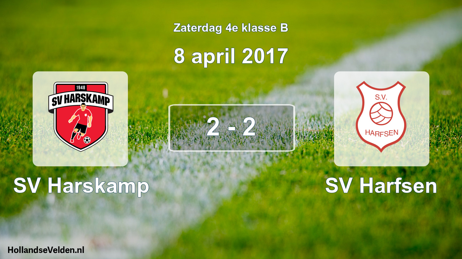 Total number of matches played: SV Harskamp - SV Harfsen 2 - 2 (8 April 2017)