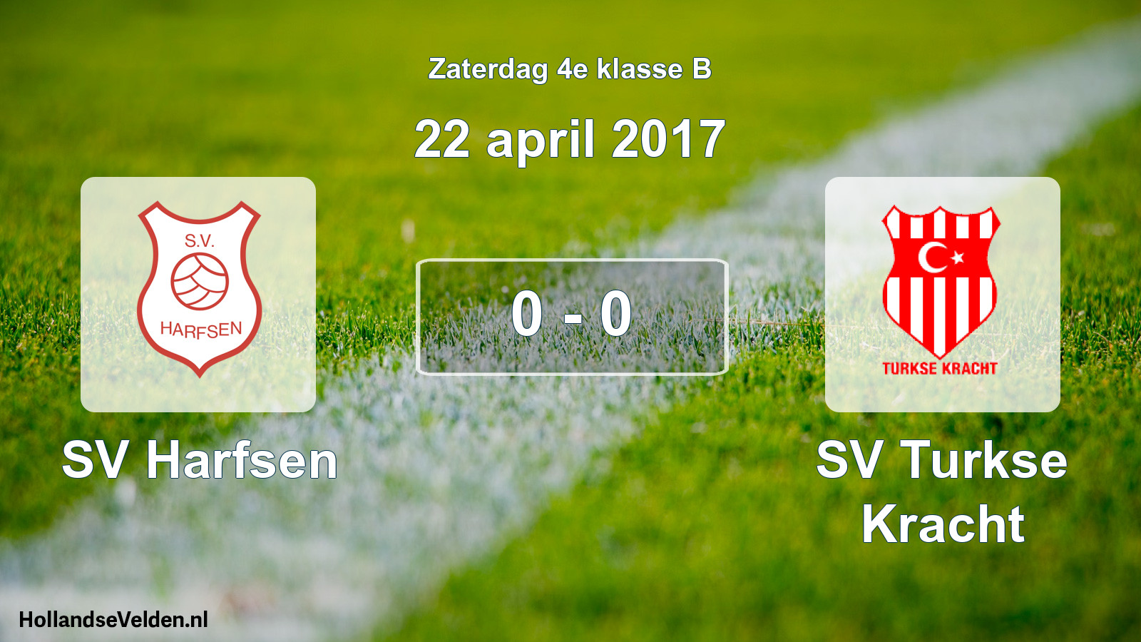 Total number of matches played: SV Harfsen - SV Turkse Kracht 0 - 0 (22 April 2017)