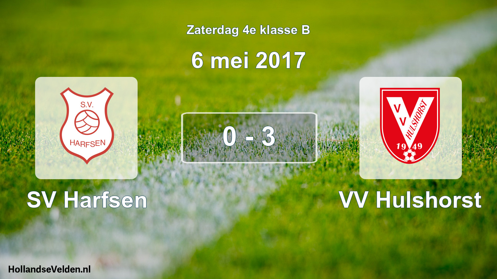 Total number of matches played: SV Harfsen - VV Hulshorst 0 - 3 (6 May 2017)