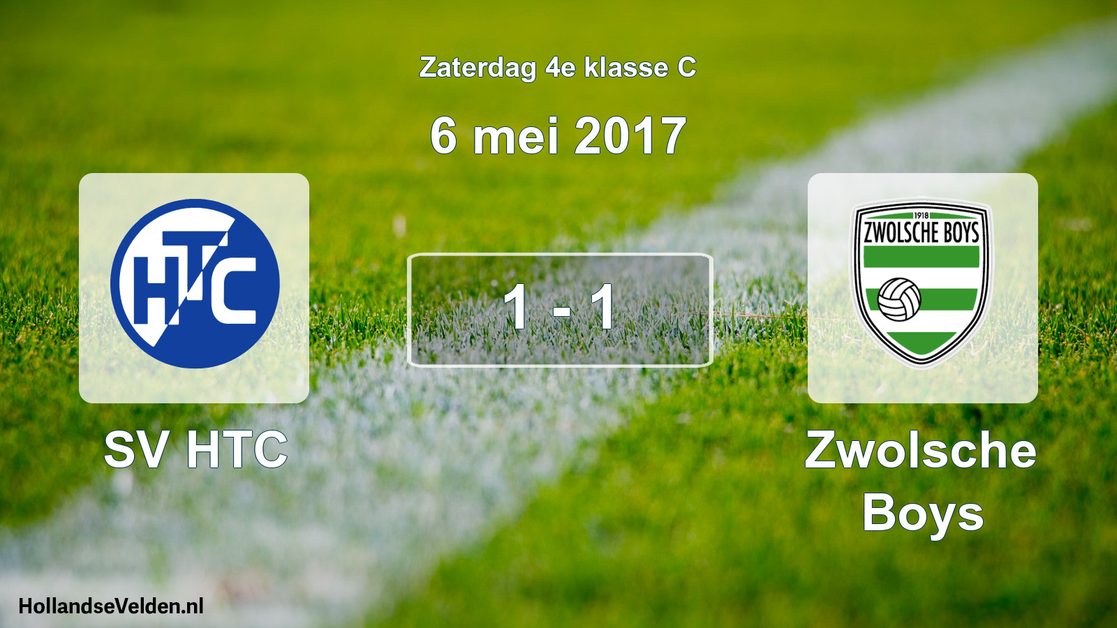Total number of matches played: SV HTC - Zwolsche Boys 1 - 1 (6 May 2017)