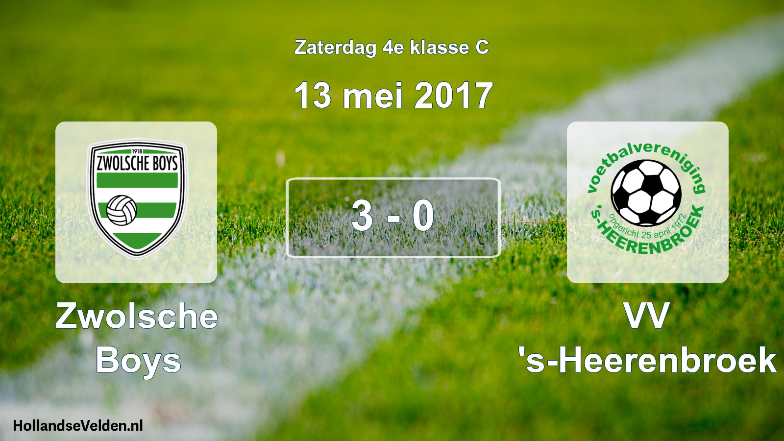 Total number of matches played: Zwolsche Boys - VV 's-Heerenbroek 3 - 0 (13 May 2017)
