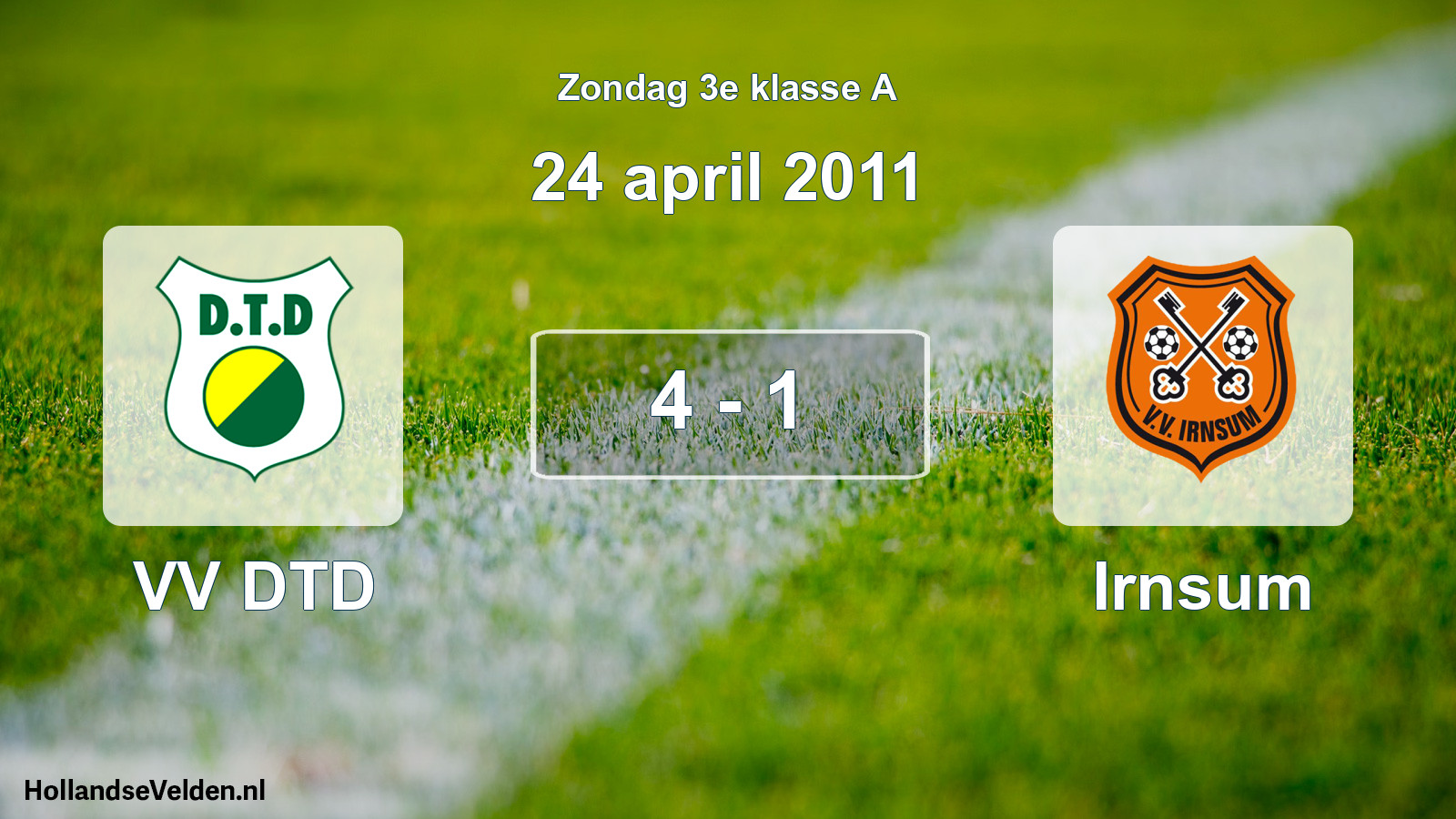 Total number of matches played: VV DTD - Irnsum 4 - 1 (24 April 2011)