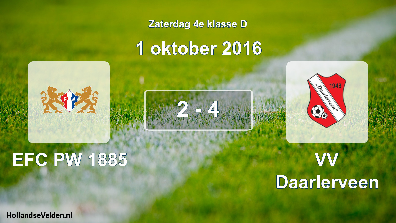 Total number of matches played: PW 1885 - VV Daarlerveen 2 - 4 (1 October 2016)