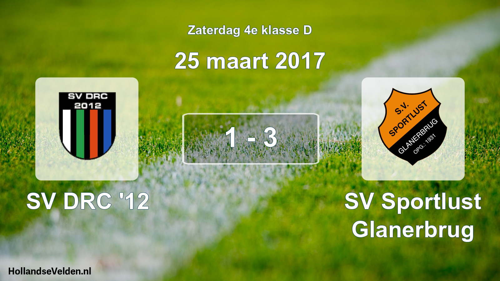 Total number of matches played: SV DRC '12 - SV Sportlust Glanerbrug 1 - 3 (25 March 2017)