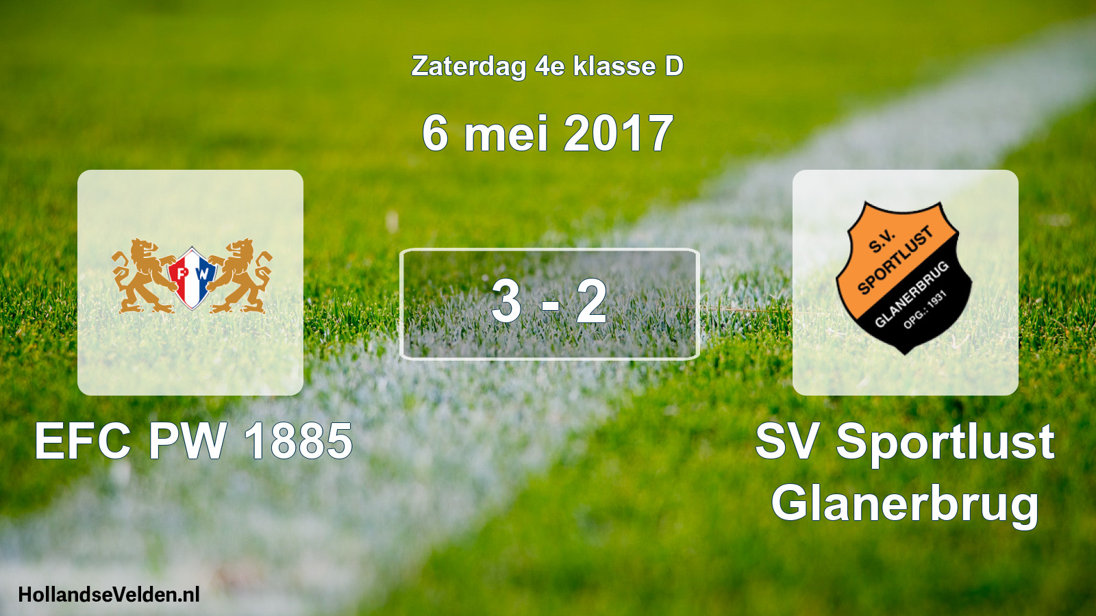 Total number of matches played: EFC PW 1885 - Sportlust Glanerbrug 3 - 2 (6 May 2017)