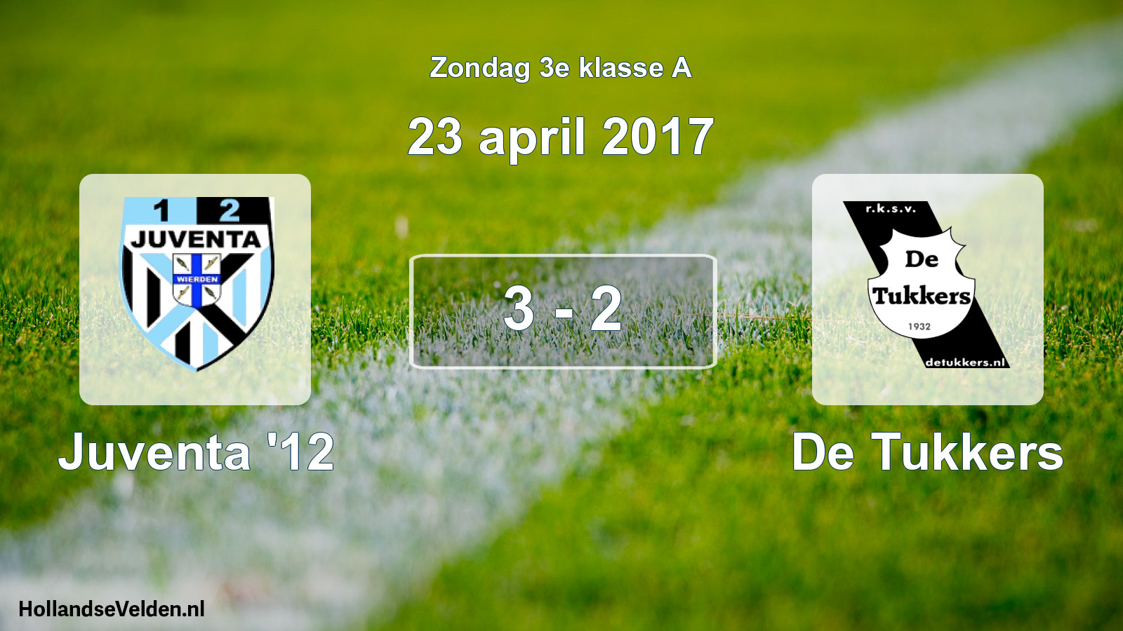 Total number of matches played: Juventa '12 - De Tukkers 3 - 2 (23 April 2017)
