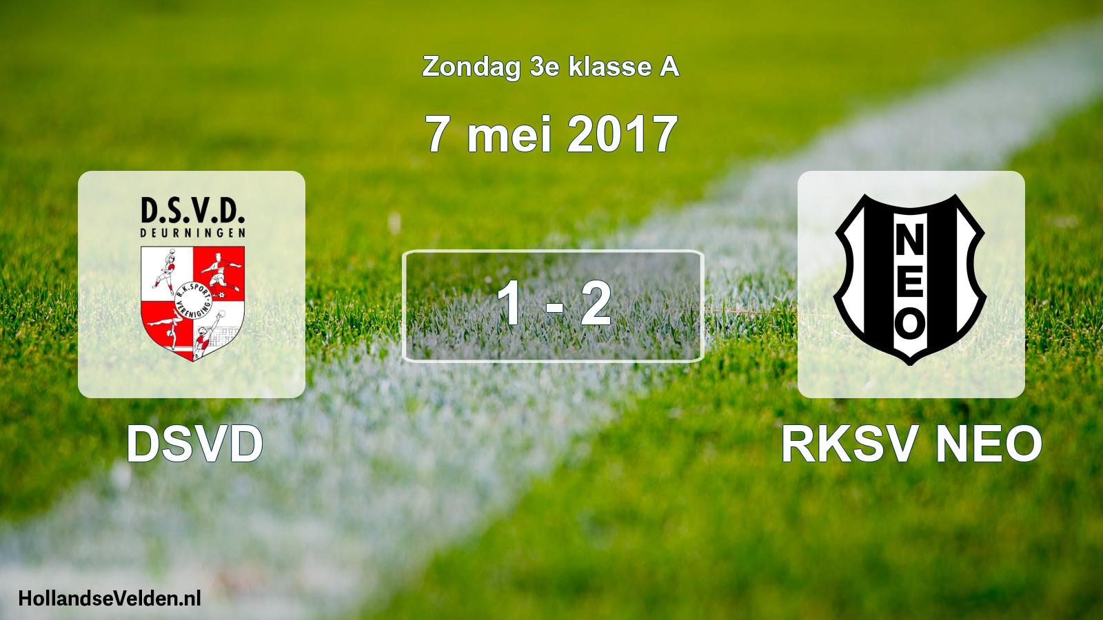 Total number of matches played: DSVD - RKSV NEO 1 - 2 (7 May 2017)
