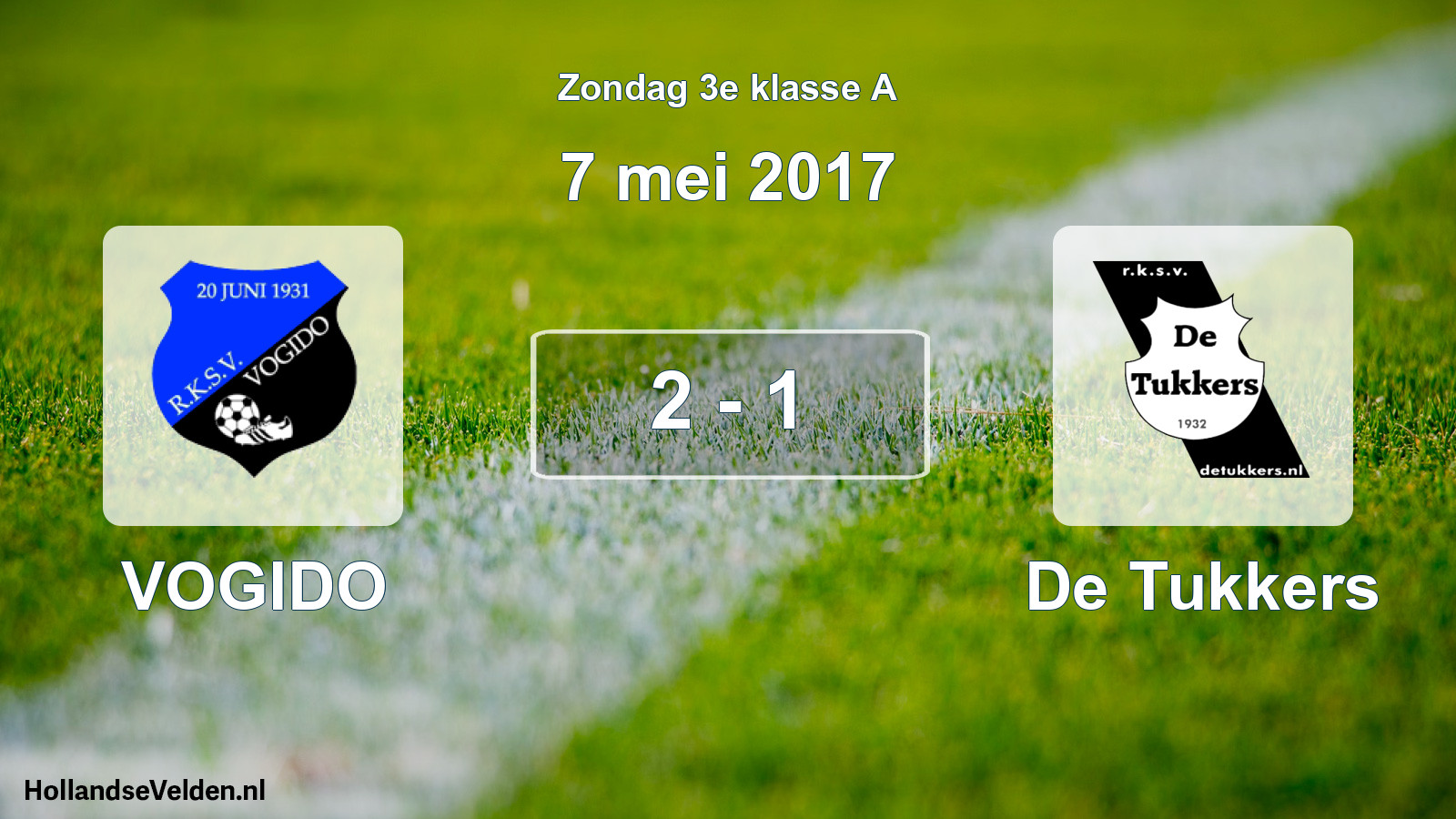 Total number of matches played: VOGIDO - De Tukkers 2 - 1 (7 May 2017)