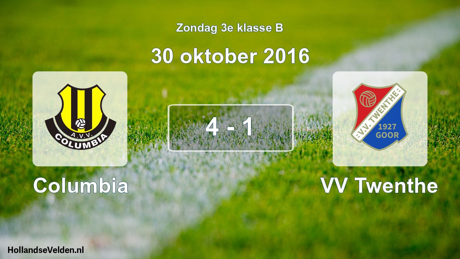 Total number of matches played: Columbia - VV Twenthe 4 - 1 (30 October 2016)