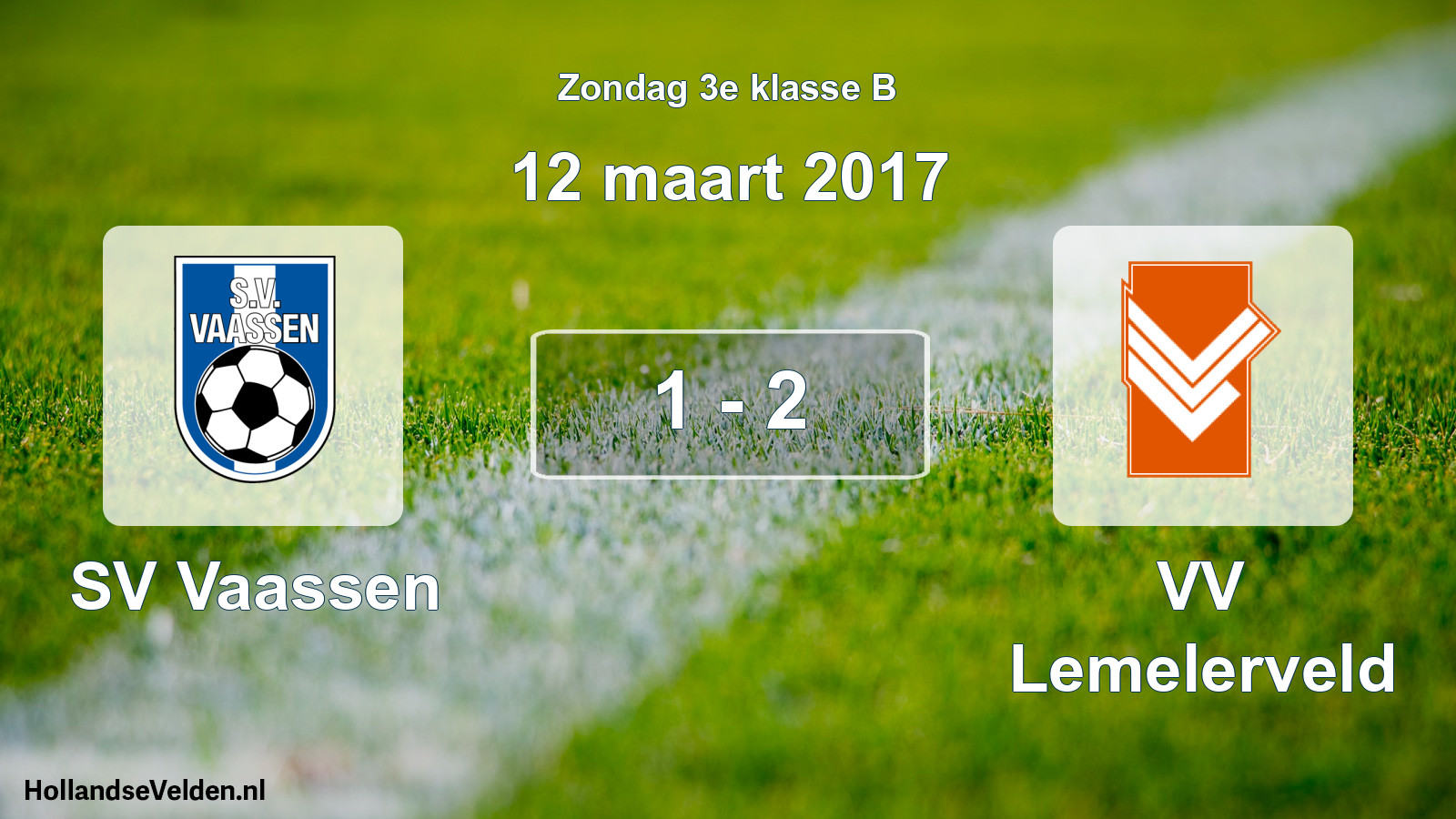 Total number of matches played: SV Vaassen - VV Lemelerveld 1 - 2 (12 March 2017)