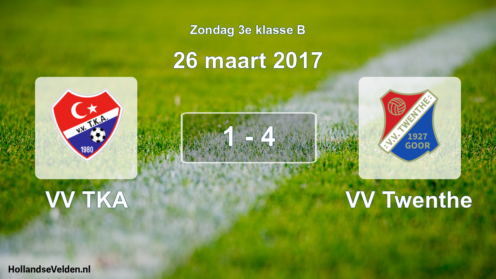 Total number of matches played: VV TKA - VV Twenthe 1 - 4 (26 March 2017)