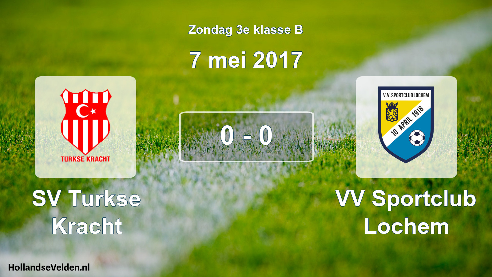 Total number of matches played: SV Turkse Kracht - VV Sportclub Lochem 0 - 0 (7 May 2017)