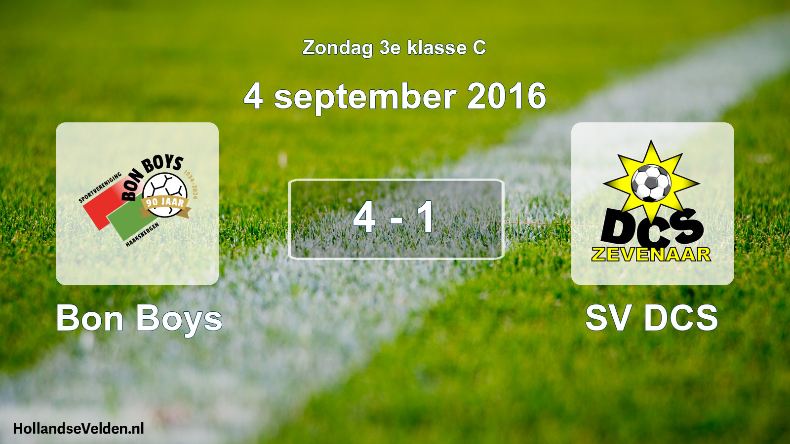 Total number of matches played: Bon Boys - SV DCS 4 - 1 (4 September 2016)
