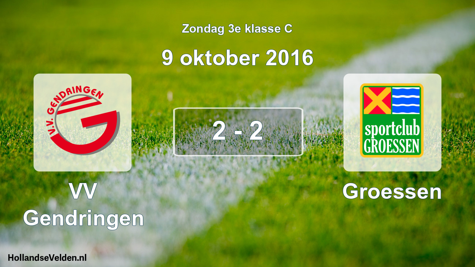 Total number of matches played: VV Gendringen - Groessen 2 - 2 (9 October 2016)