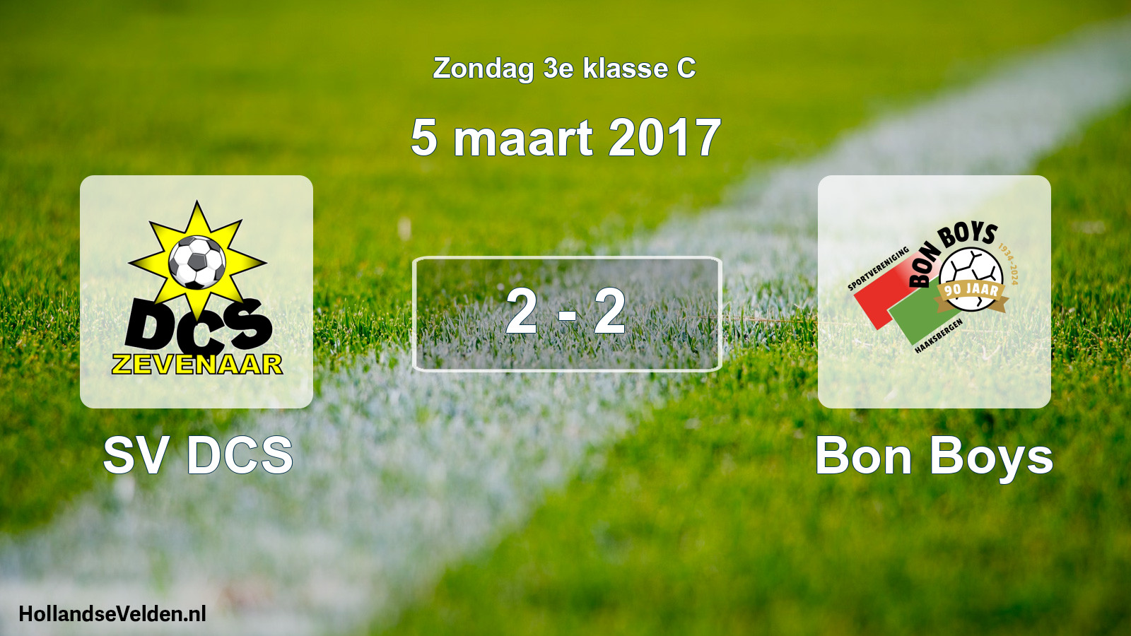 Total number of matches played: SV DCS - Bon Boys 2 - 2 (5 March 2017)