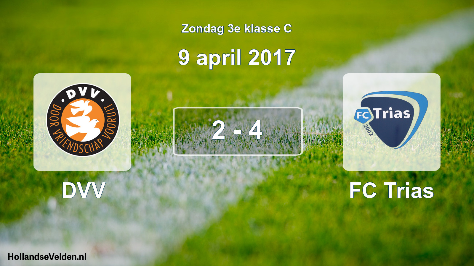 Total number of matches played: DVV - FC Trias 2 - 4 (9 April 2017)