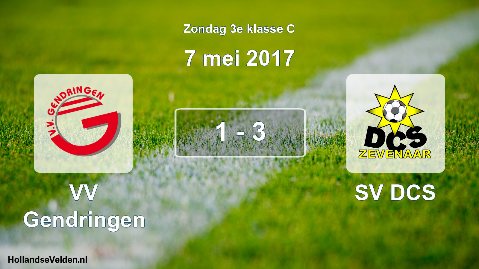 Total number of matches played: VV Gendringen - SV DCS 1 - 3 (7 May 2017)