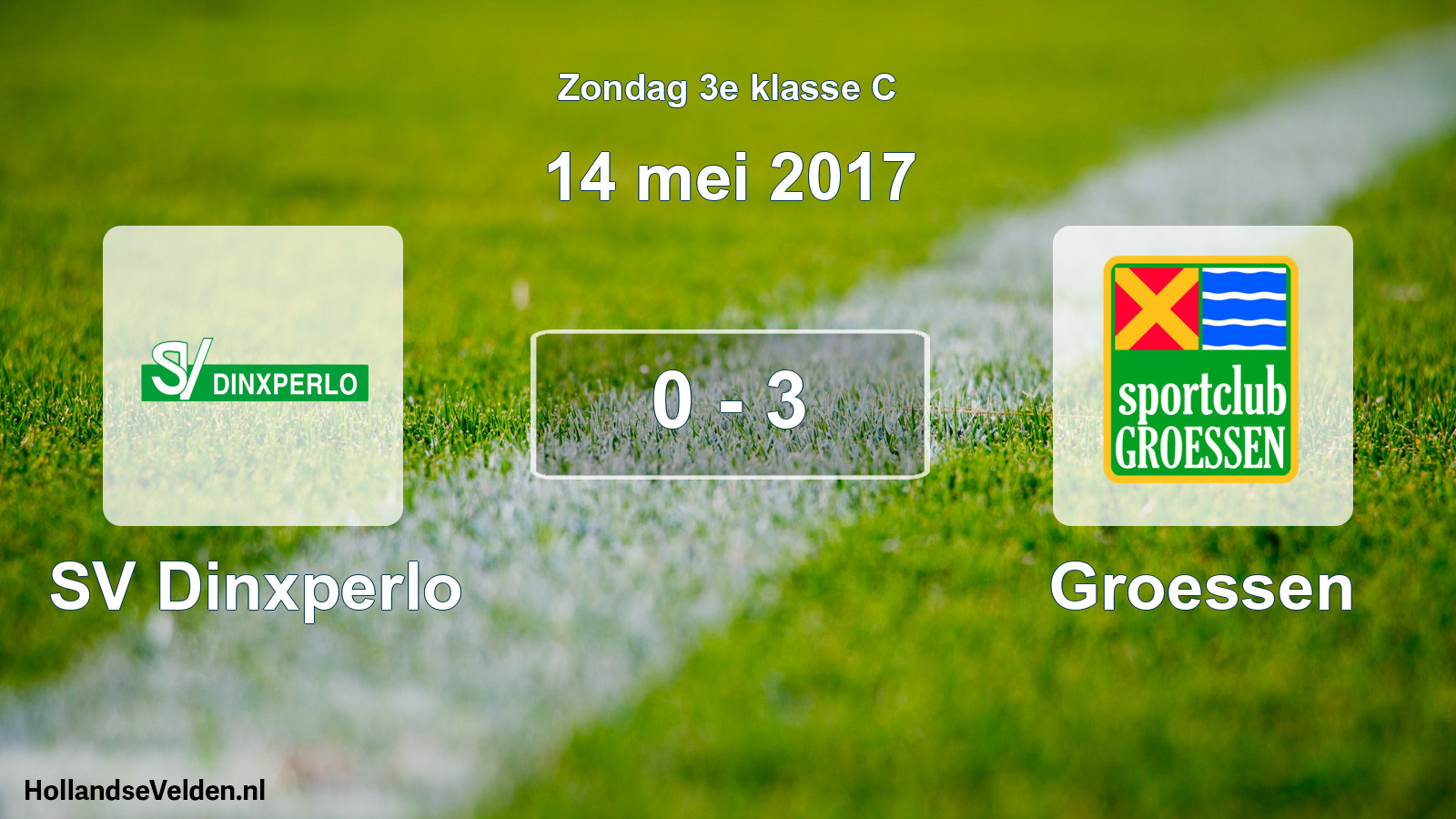 Total number of matches played: SV Dinxperlo - Groessen 0 - 3 (14 May 2017)