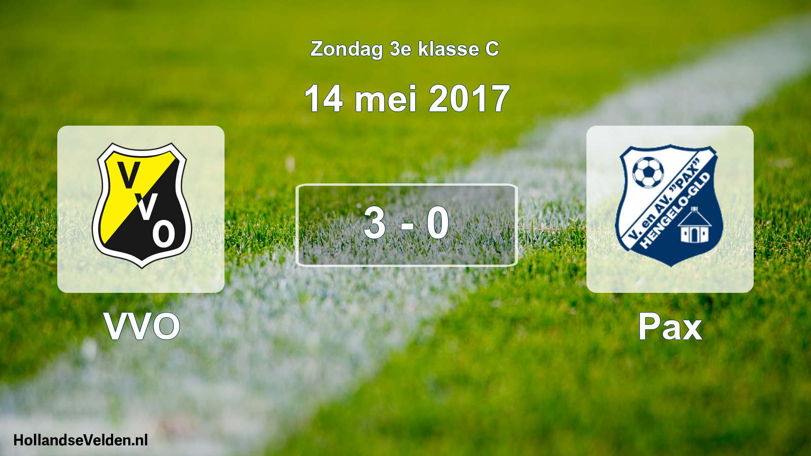 Total number of matches played: VVO - Pax 3 - 0 (14 May 2017)