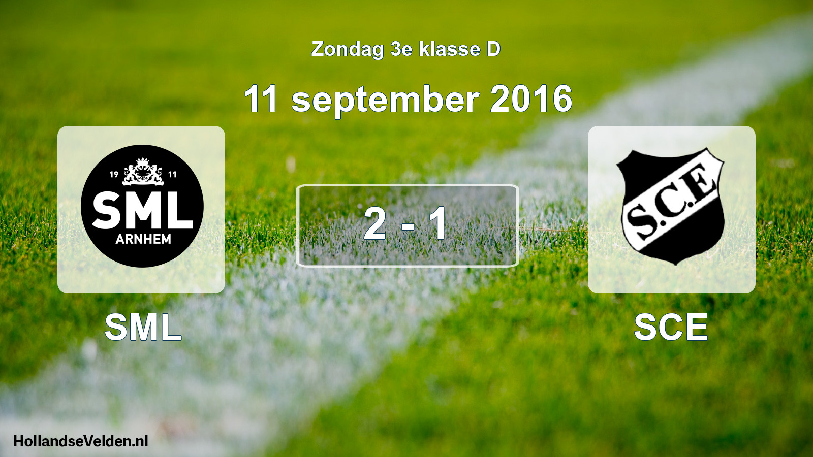 Total number of matches played: SML - SCE 2 - 1 (11 September 2016)