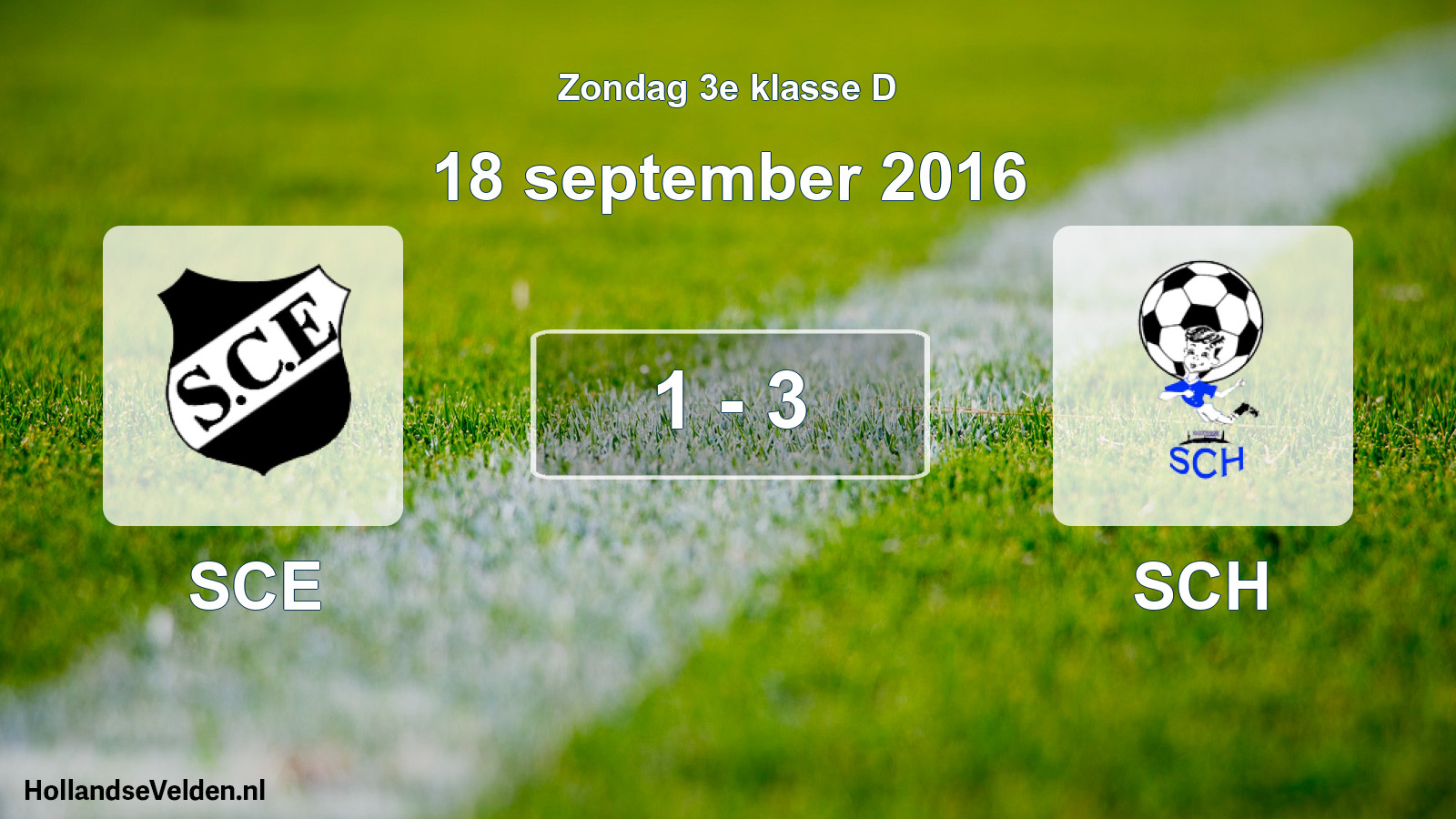 Total number of matches played: SCE - SCH 1 - 3 (18 September 2016)
