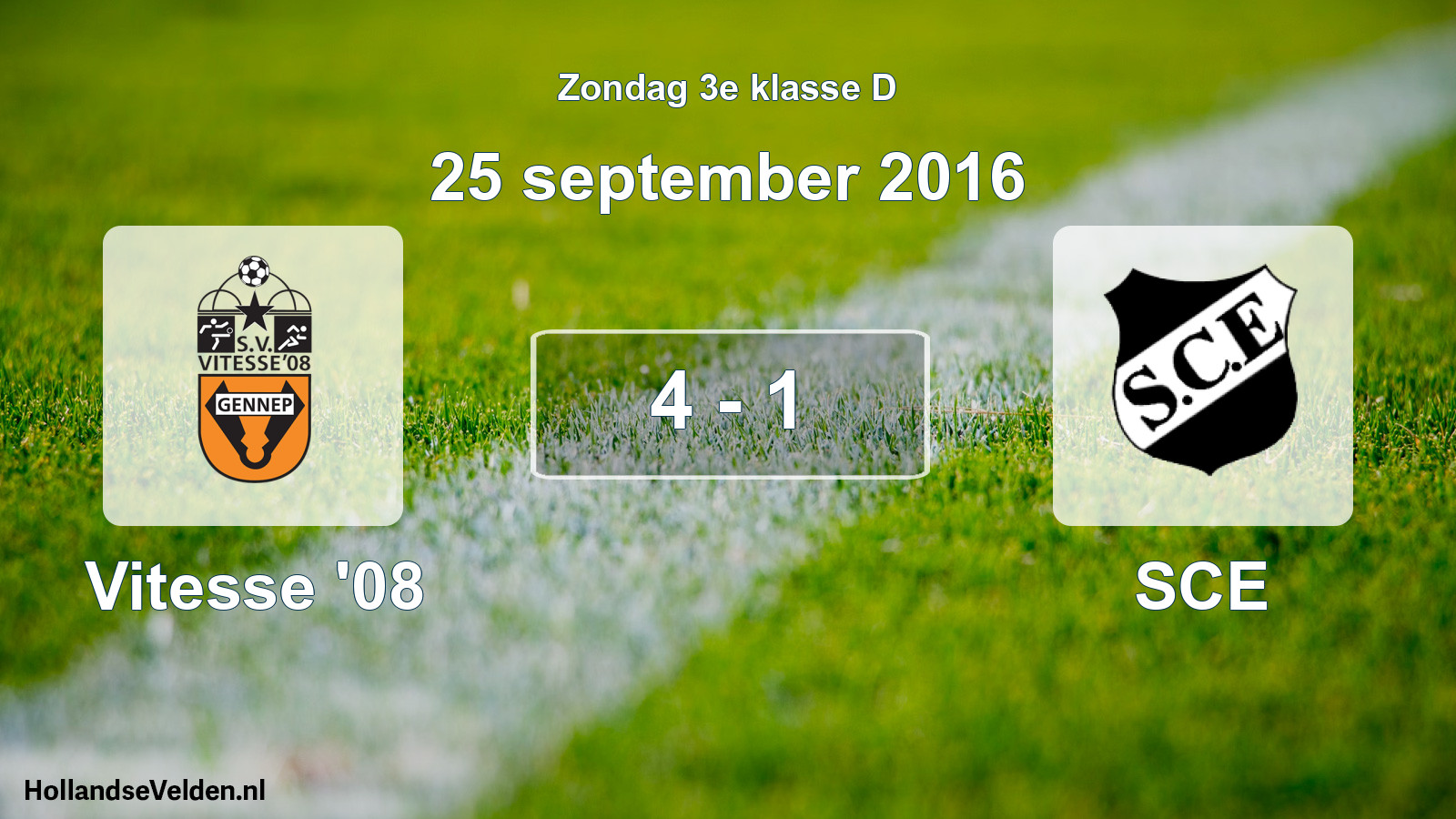 Total number of matches played: Vitesse '08 - SCE 4 - 1 (25 September 2016)