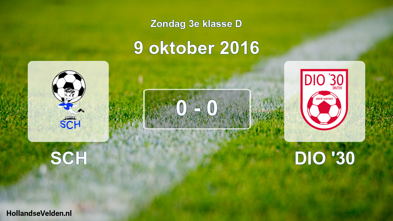 Total number of matches played: SCH - DIO '30 0 - 0 (9 October 2016)