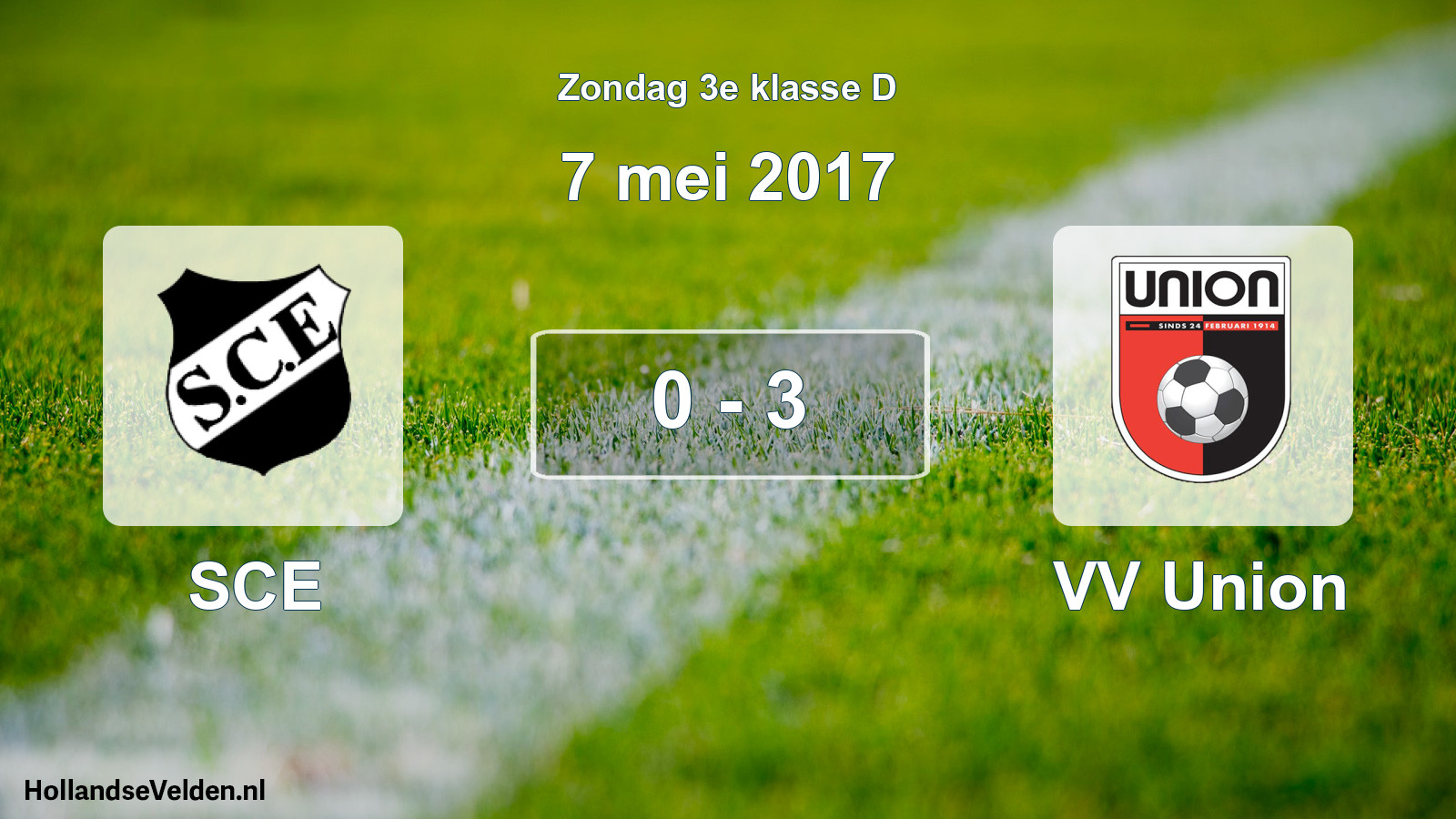 Total number of matches played: SCE - VV Union 0 - 3 (7 May 2017)