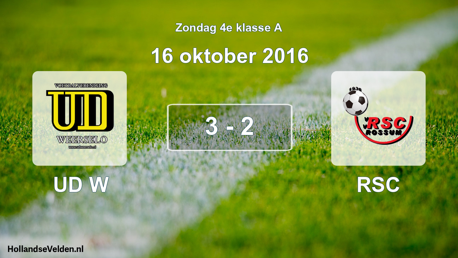 Total number of matches played: UD W - RSC 3 - 2 (16 October 2016)