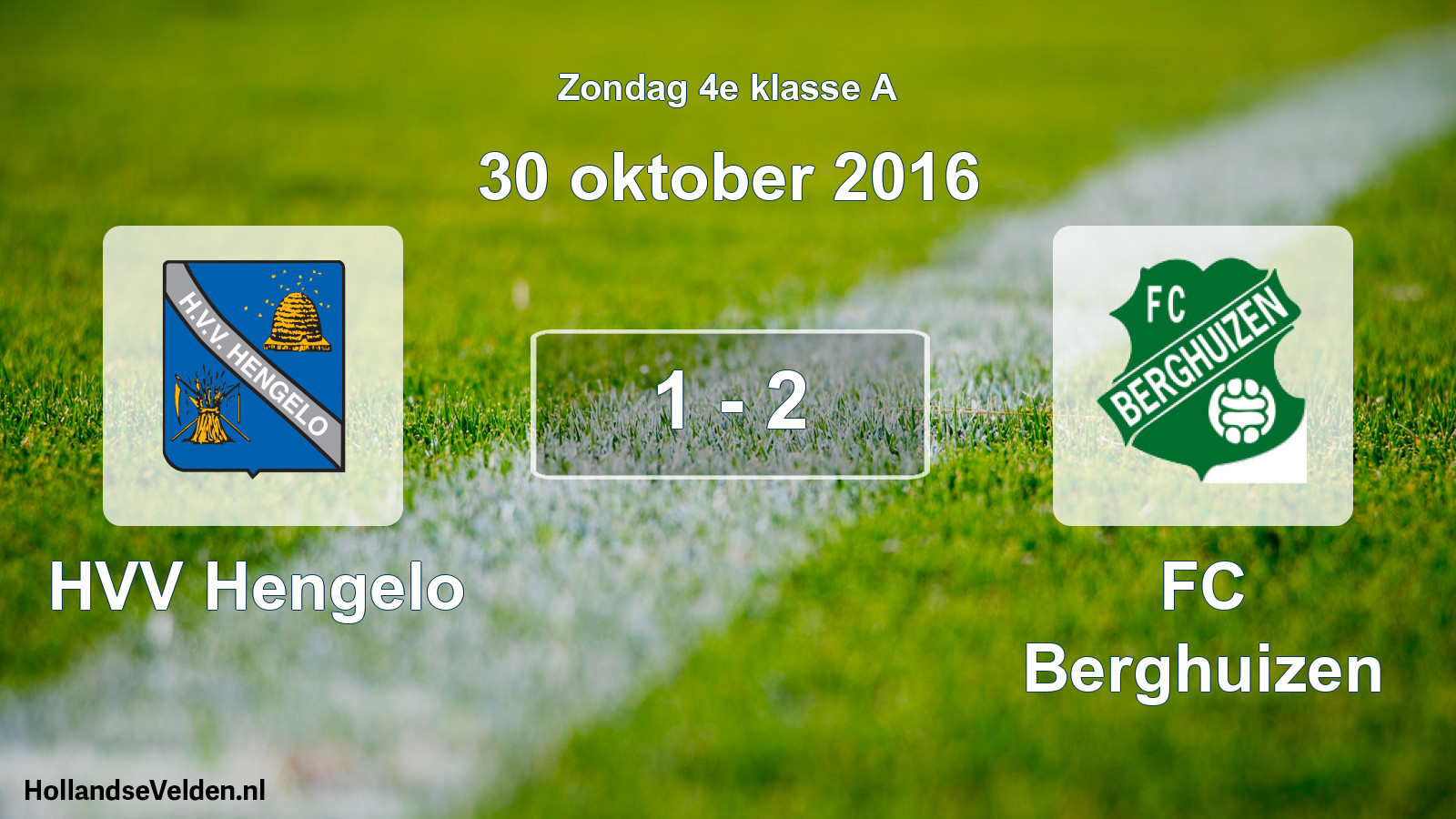 Total number of matches played: HVV Hengelo - FC Berghuizen 1 - 2 (30 October 2016)