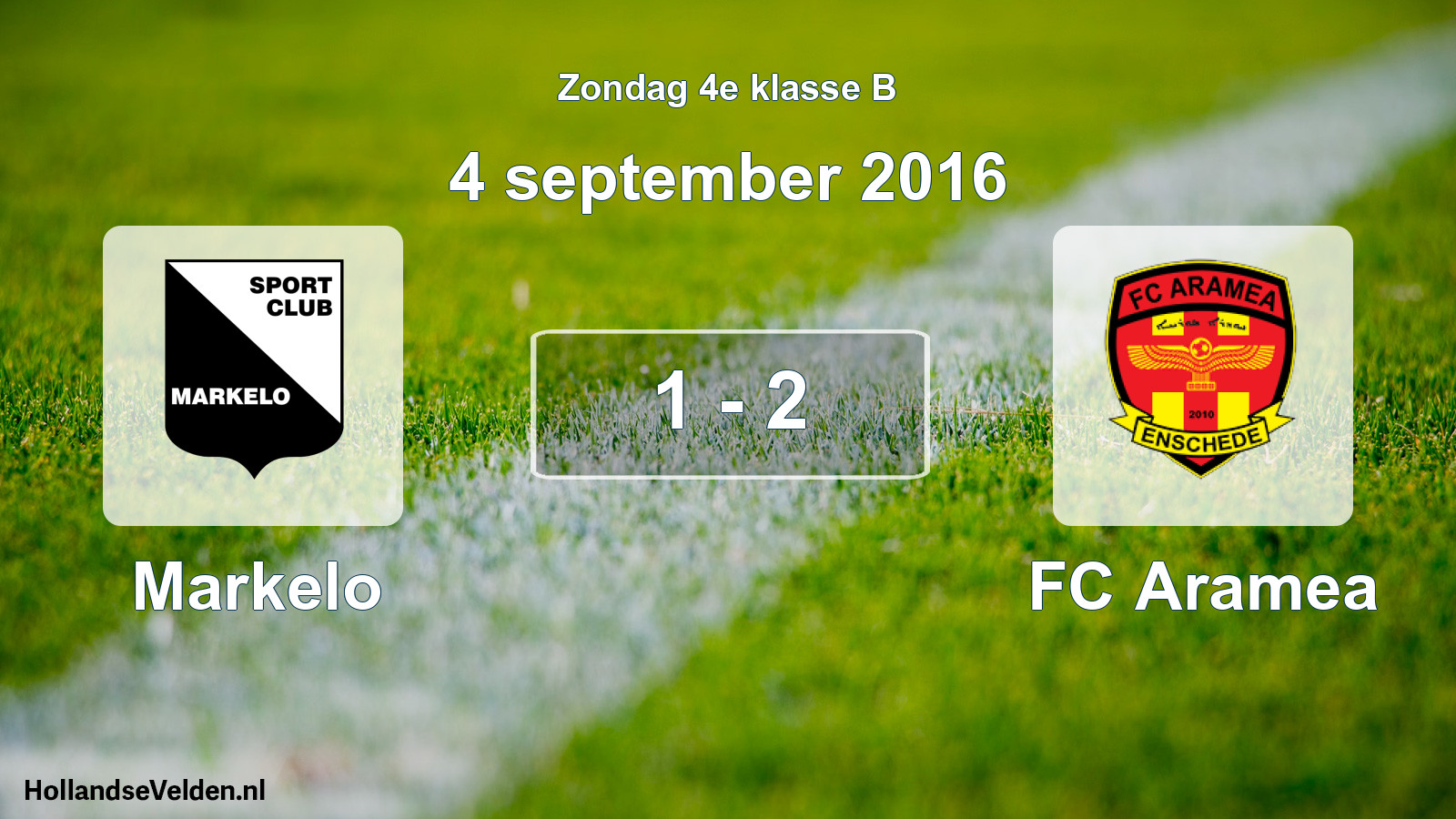 Total number of matches played: Markelo - FC Aramea 1 - 2 (4 September 2016)