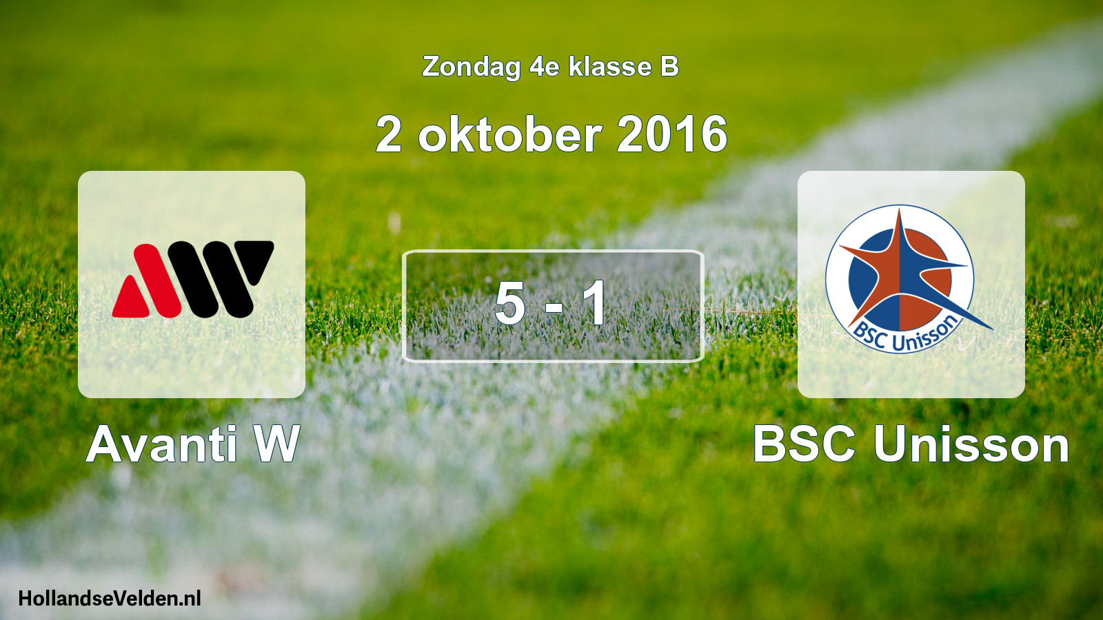 Total number of matches played: Avanti W - BSC Unisson 5 - 1 (2 October 2016)