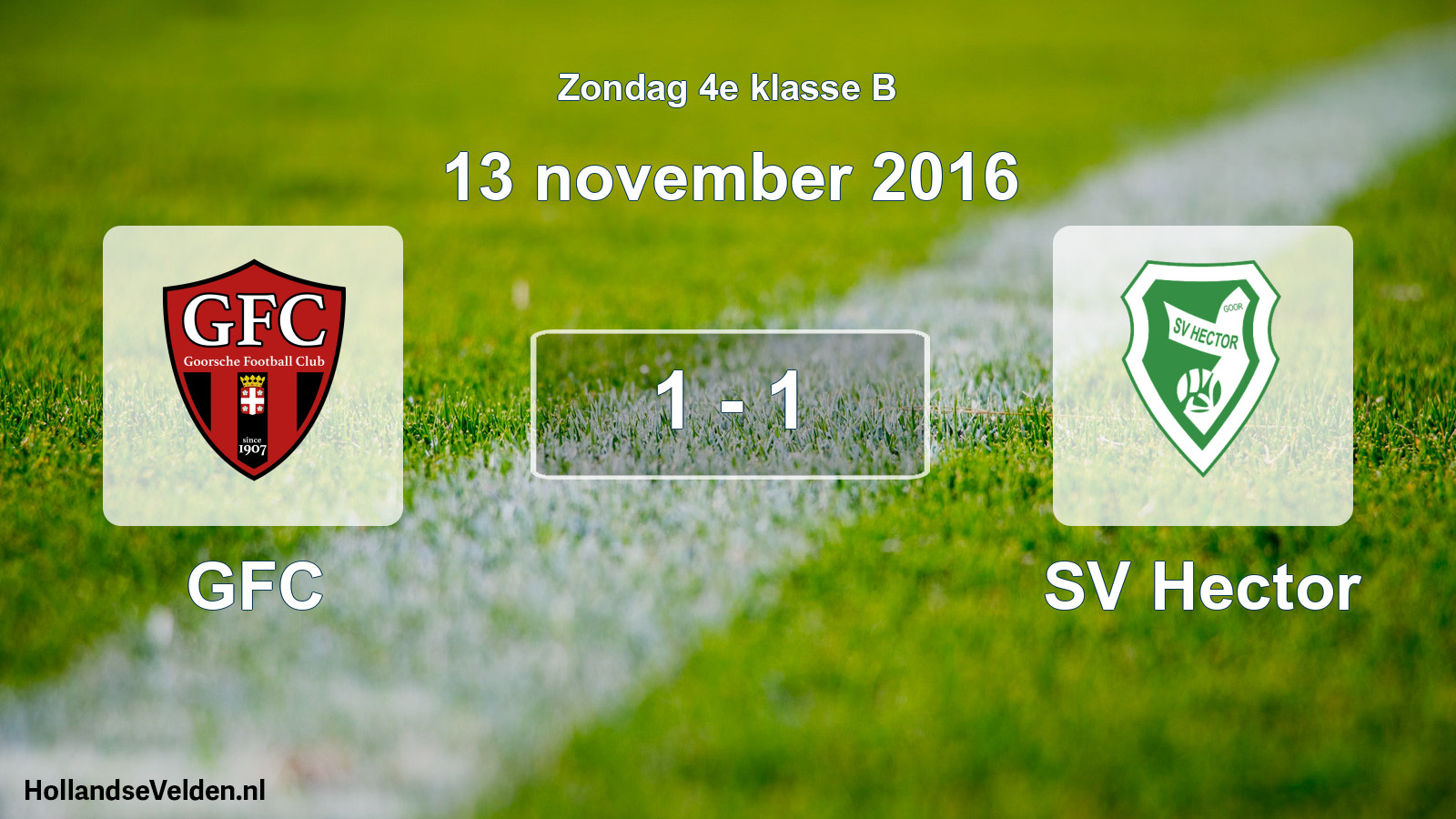 Total number of matches played: GFC - SV Hector 1 - 1 (13 November 2016)