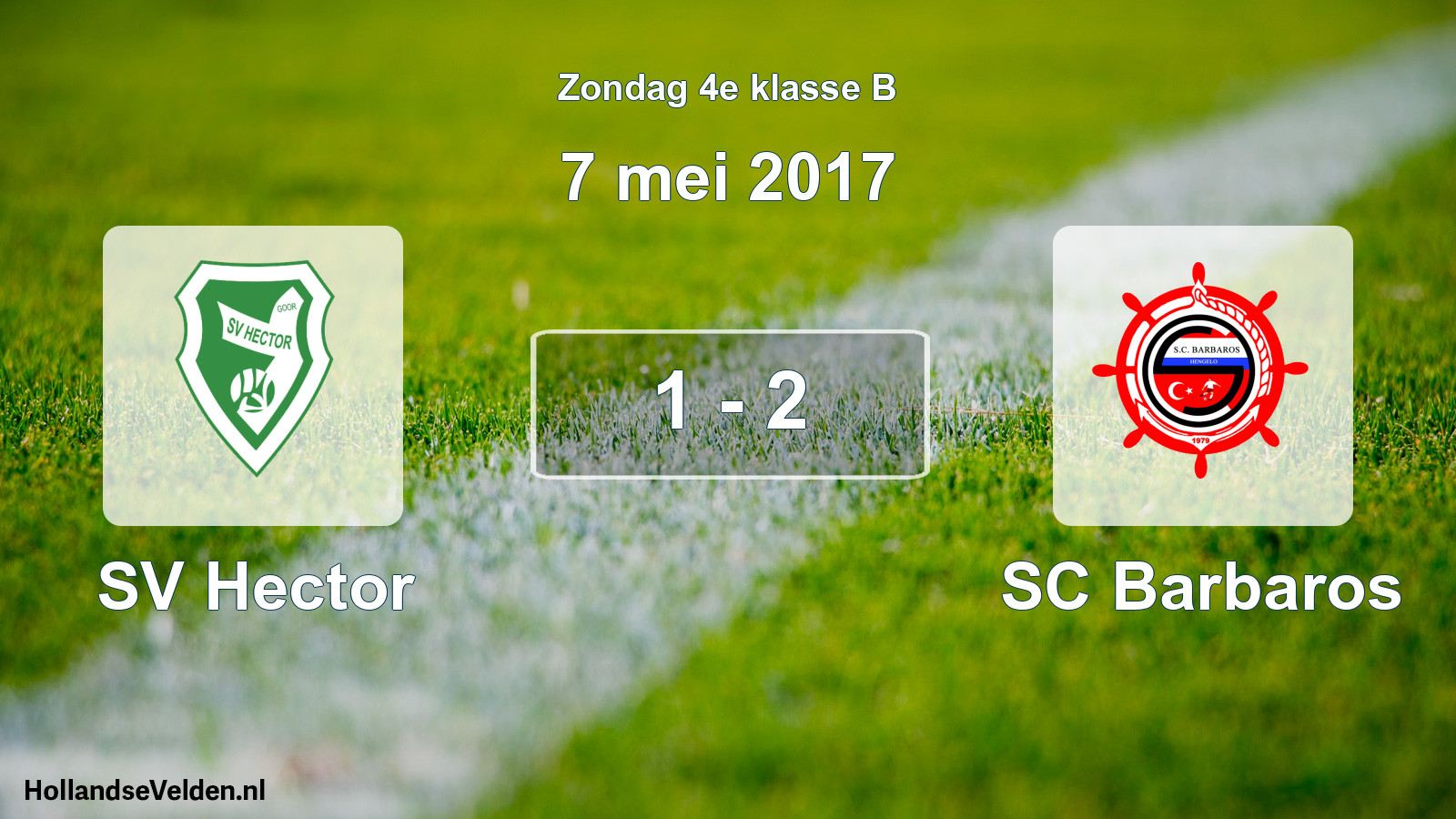 Total number of matches played: SV Hector - SC Barbaros 1 - 2 (7 May 2017)