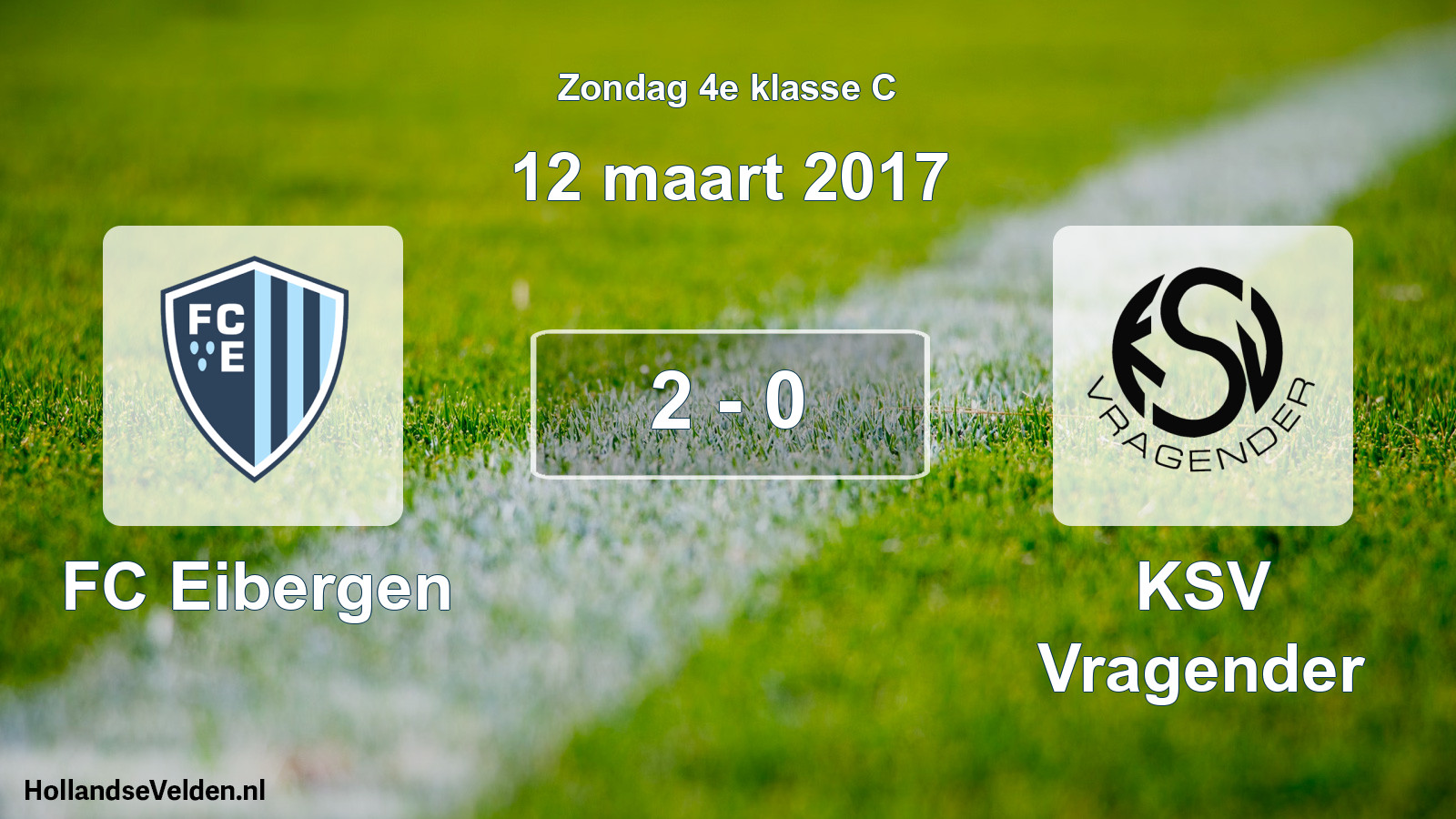 Total number of matches played: FC Eibergen - KSV Vragender 2 - 0 (12 March 2017)