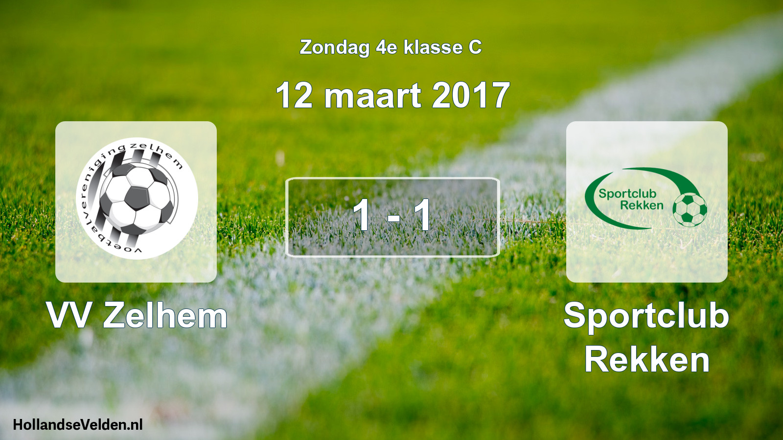 Total number of matches played: VV Zelhem - Sportclub Rekken 1 - 1 (12 March 2017)