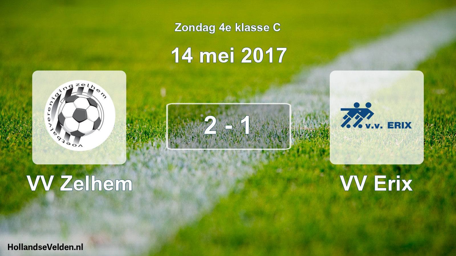 Total number of matches played: VV Zelhem - VV Erix 2 - 1 (14 May 2017)
