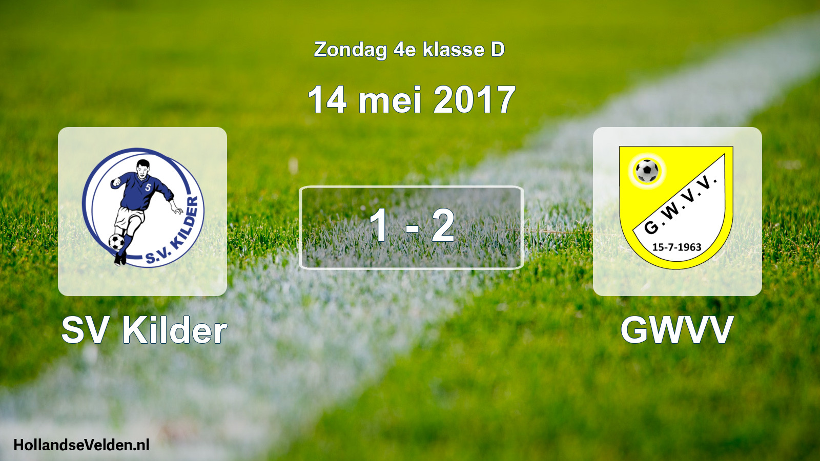 Total number of matches played: SV Kilder - GWVV 1 - 2 (14 May 2017)