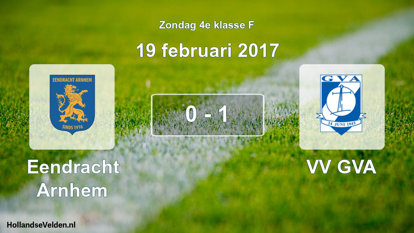 Total number of matches played: Eendracht Arnhem - VV GVA 0 - 1 (19 February 2017)