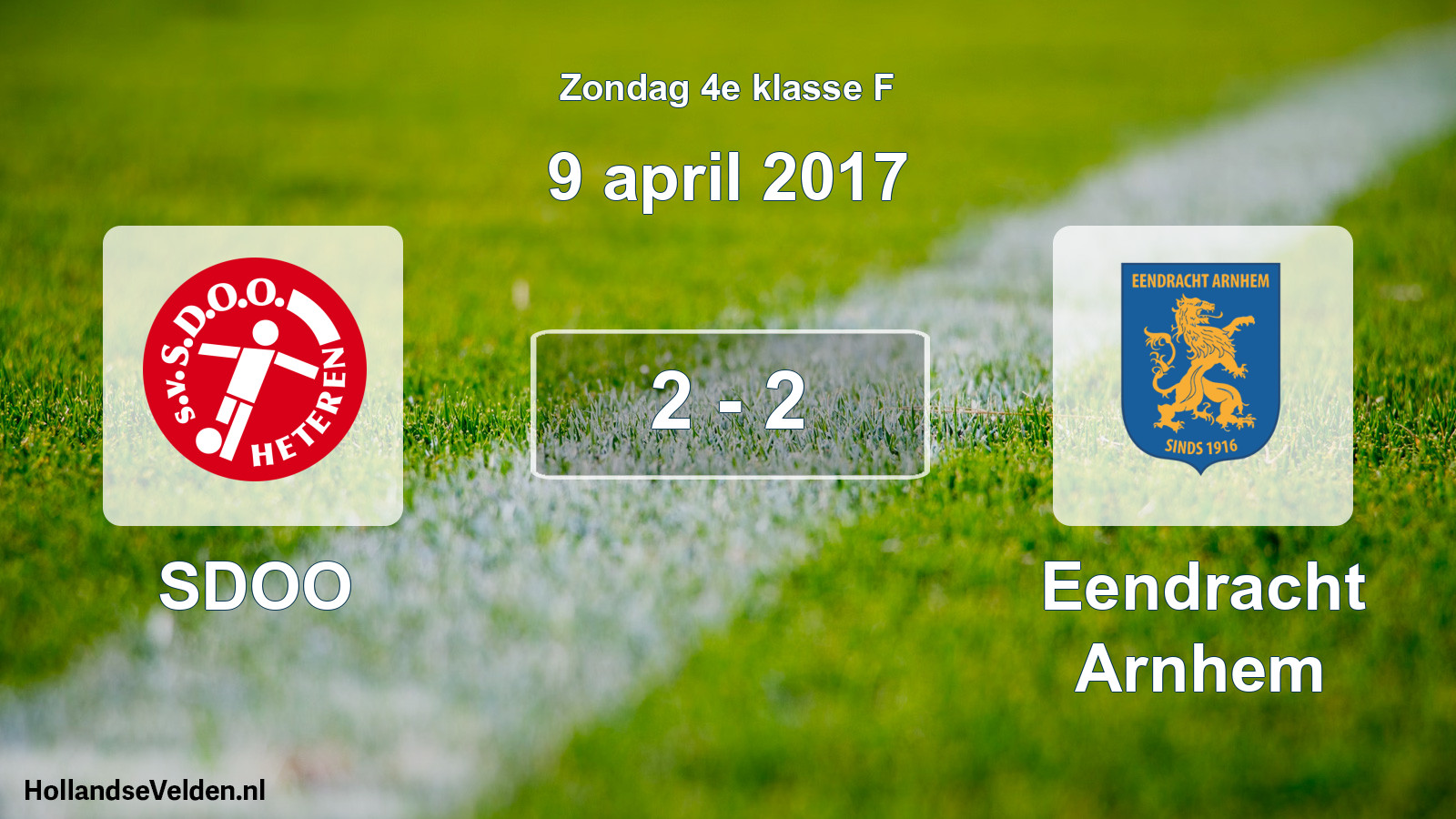 Total number of matches played: SDOO - Eendracht Arnhem 2 - 2 (9 April 2017)